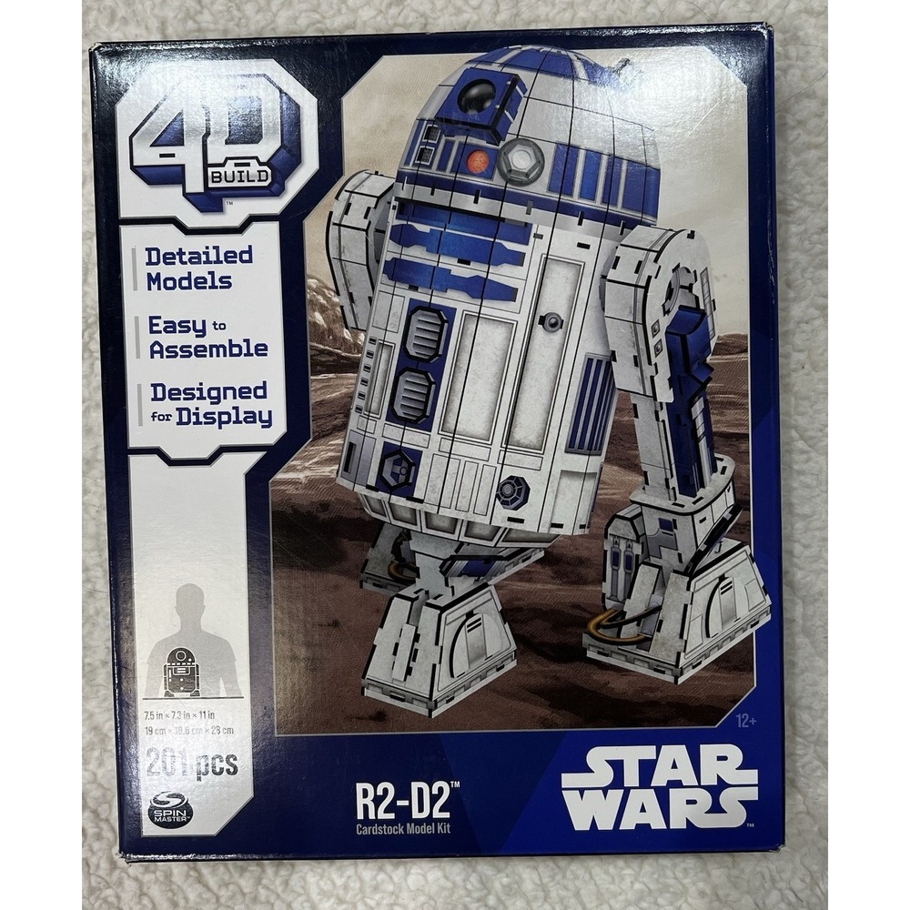 NEW STAR WARS R2-D2 Model Kit 201 Pieces 4D Build Disney NIB‎ sealed Ages 12+